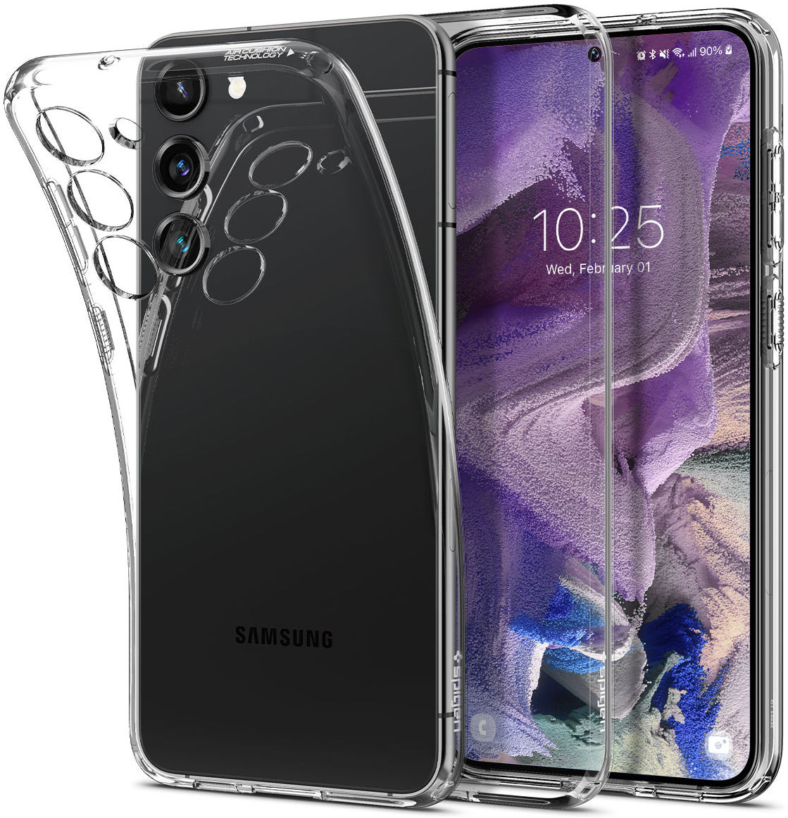Spigen Liquid Crystal Samsung Galaxy S23 Hoesje Back Cover Transparant afbeelding 1
