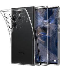 Spigen Liquid Crystal Samsung S23 Ultra Hoesje Back Cover Transparant