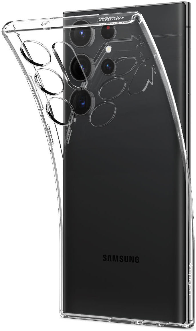 Spigen Liquid Crystal Samsung S23 Ultra Hoesje Back Cover Transparant afbeelding 9
