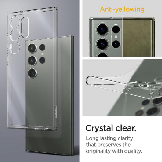 Spigen Liquid Crystal Samsung S23 Ultra Hoesje Back Cover Transparant afbeelding 3