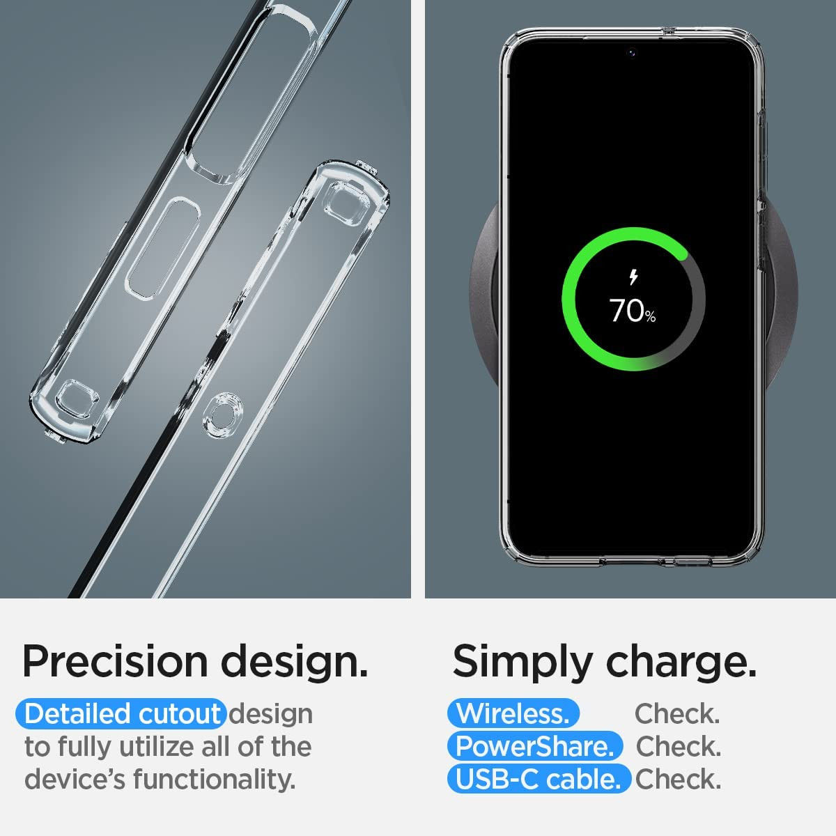 Spigen Liquid Crystal Samsung S23 Plus Hoesje Back Cover Transparant afbeelding 6