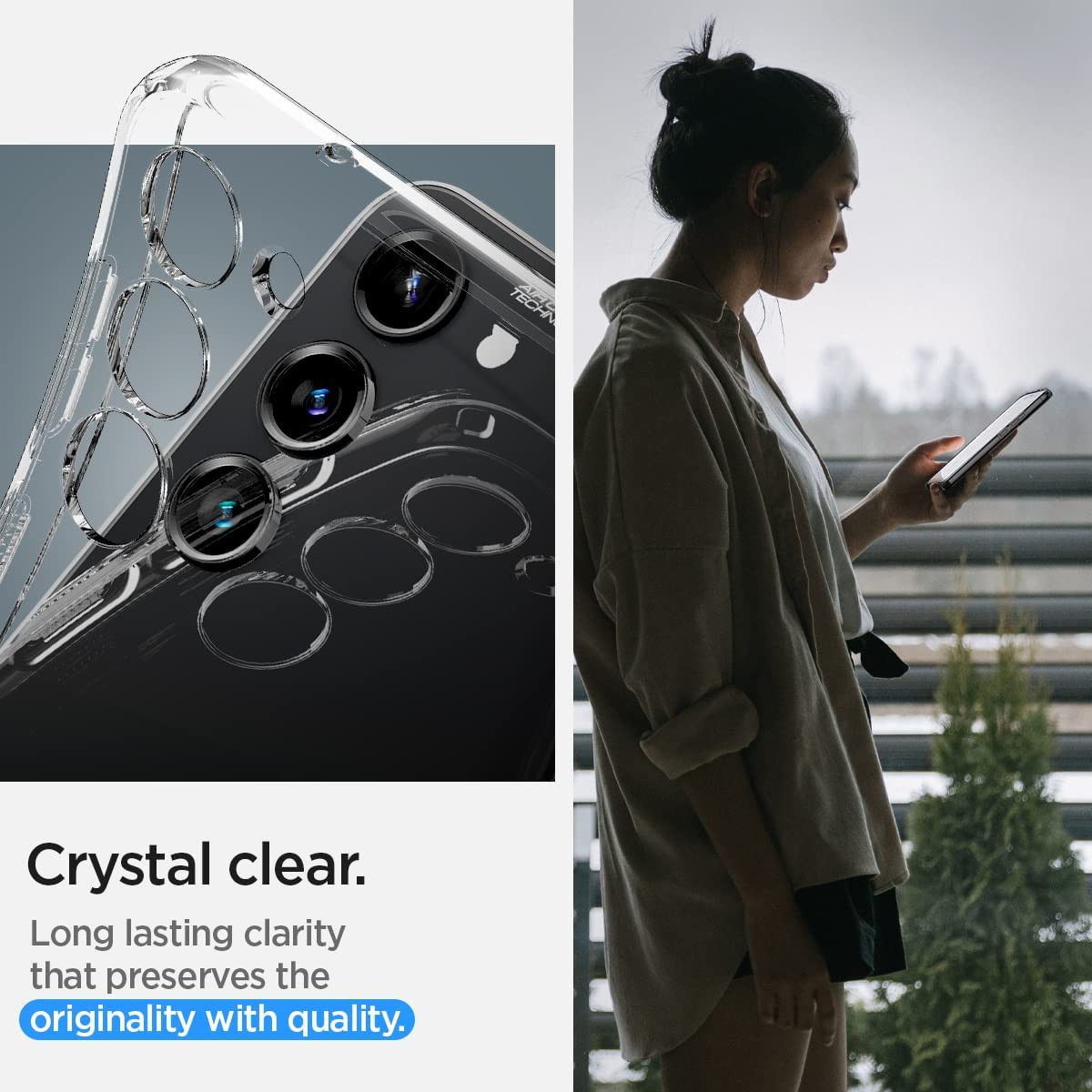 Spigen Liquid Crystal Samsung S23 Plus Hoesje Back Cover Transparant afbeelding 4