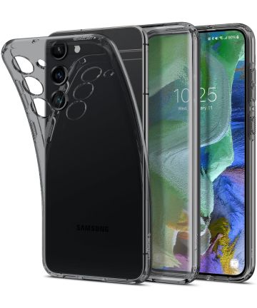 Spigen Liquid Crystal Samsung Galaxy S23 Plus Hoesje Back Cover Zwart Hoesjes