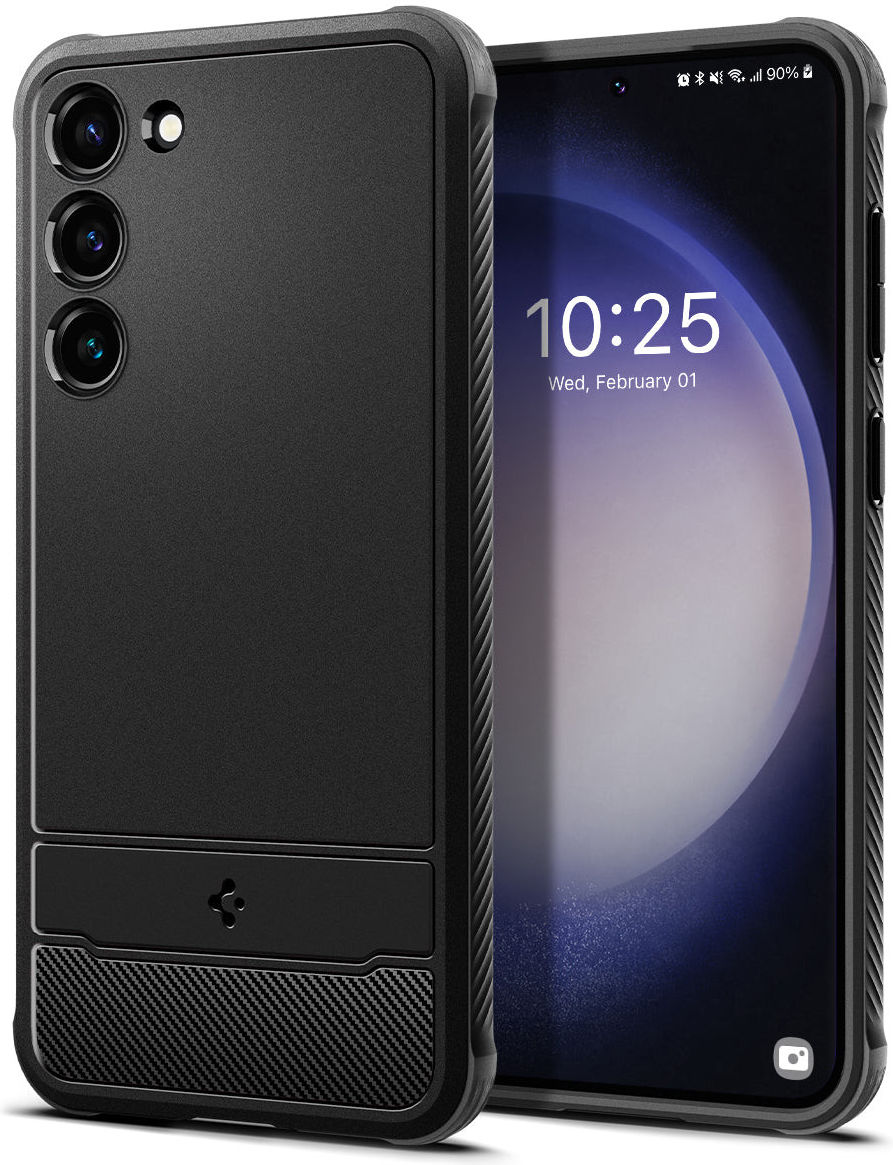 Spigen Rugged Armor Samsung Galaxy S23 Plus Hoesje Back Cover Zwart afbeelding 1