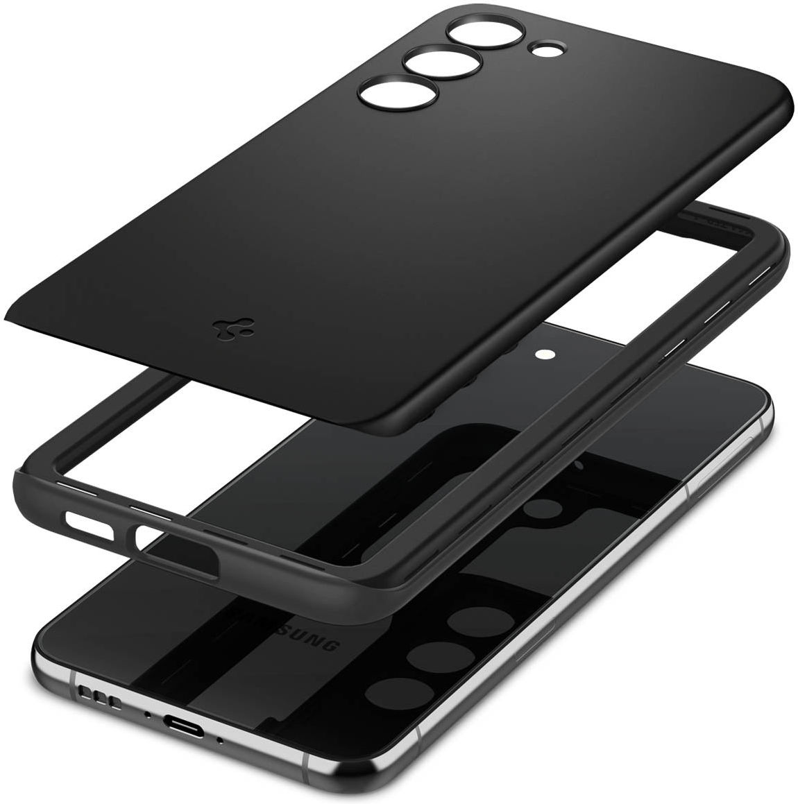 Spigen Thin Fit Samsung Galaxy S23 Hoesje Back Cover Zwart afbeelding 10
