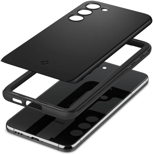 Spigen Thin Fit Samsung Galaxy S23 Hoesje Back Cover Zwart afbeelding 10