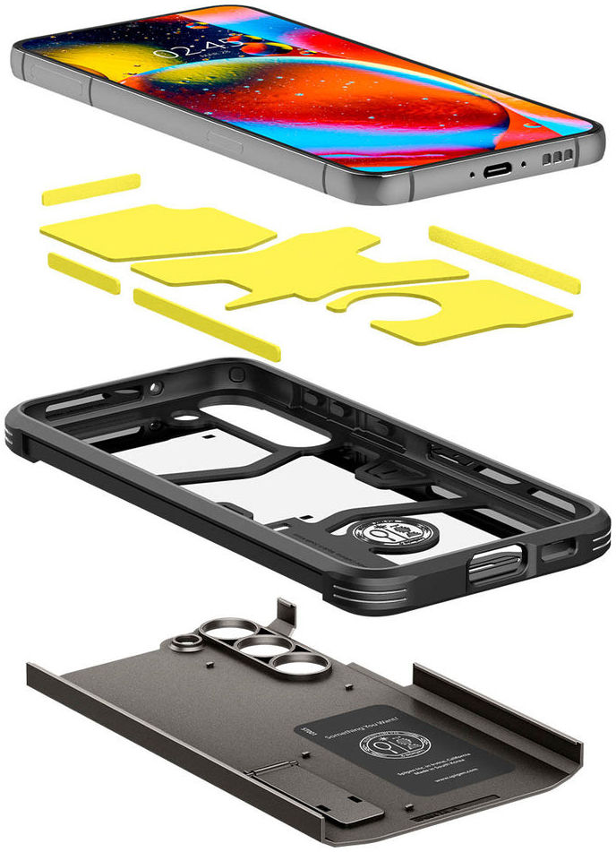 Spigen Tough Armor Samsung Galaxy S23 Hoesje Back Cover Gunmetal afbeelding 2
