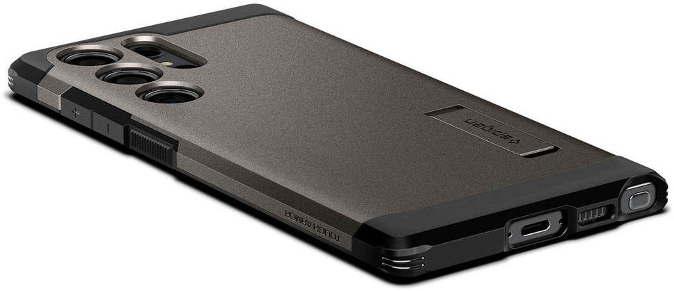 Spigen Tough Armor Samsung Galaxy S23 Ultra Hoesje Back Cover Gunmetal afbeelding 10