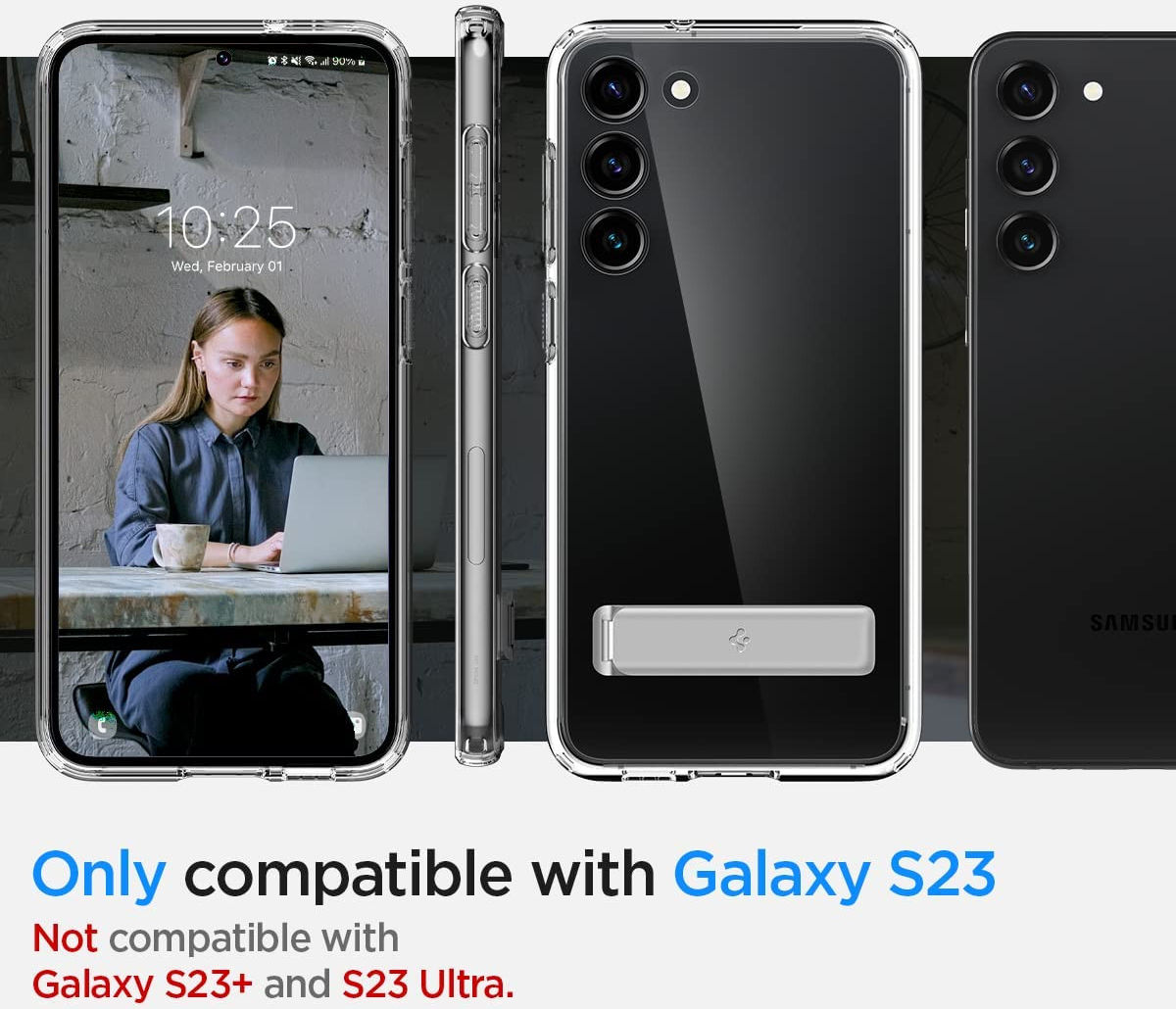 Spigen Ultra Hybrid S Samsung Galaxy S23 Hoesje Back Cover Transparant afbeelding 8