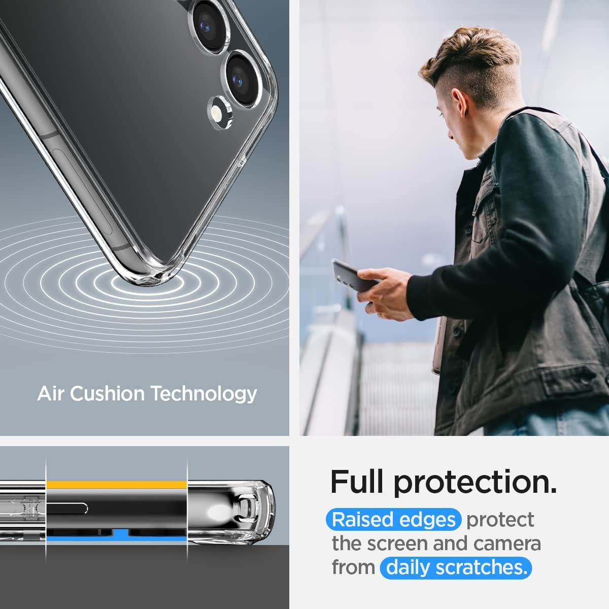 Spigen Ultra Hybrid S Samsung S23 Plus Hoesje Back Cover Transparant afbeelding 6