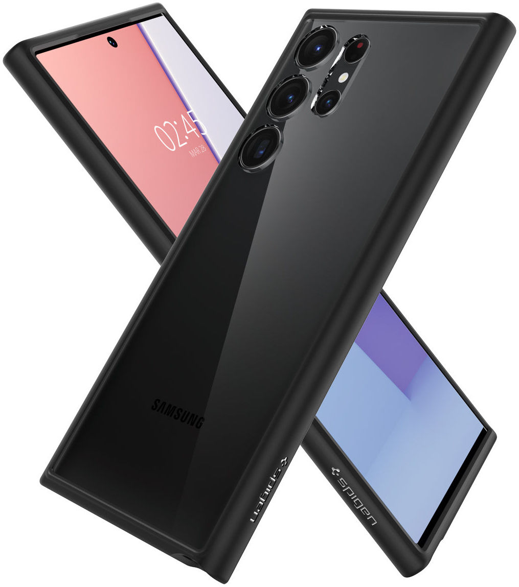Spigen Ultra Hybrid Samsung S23 Ultra Hoesje Back Cover Zwart afbeelding 2