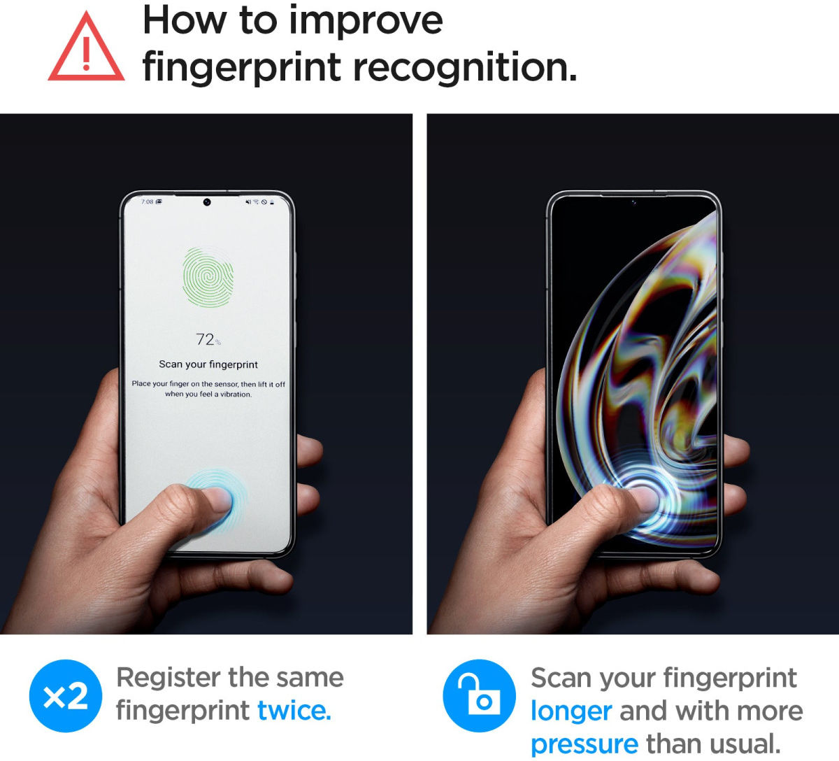 Spigen Glas.tR EZ Fit Samsung Galaxy S23 Screen Protector (2-Pack) afbeelding 8