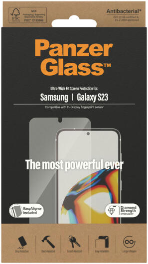 PanzerGlass Ultra-Wide Samsung Galaxy S23 Screen Protector afbeelding 3