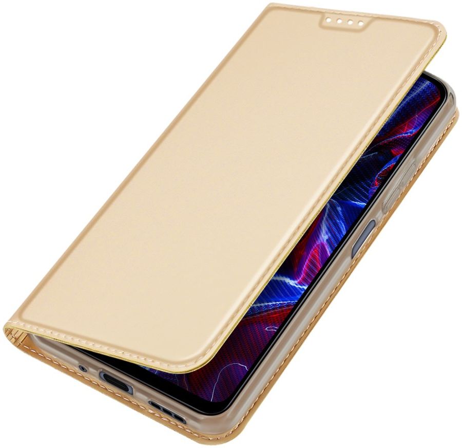 Dux Ducis Skin Pro Xiaomi Redmi Note 12 5G/Poco X5 Hoesje Wallet Goud afbeelding 1