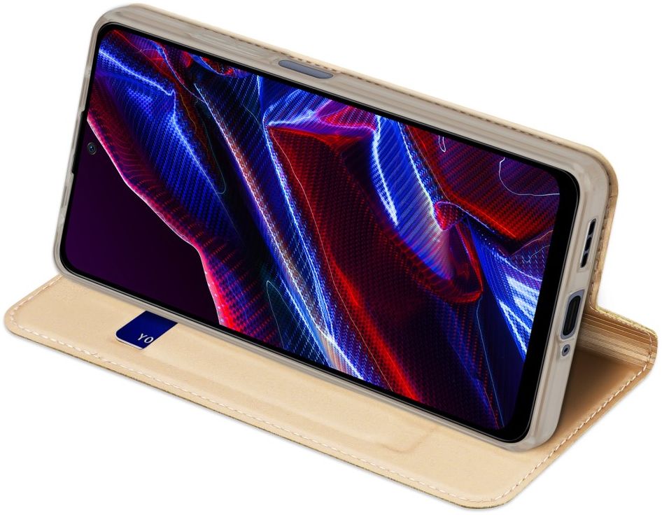 Dux Ducis Skin Pro Xiaomi Redmi Note 12 5G/Poco X5 Hoesje Wallet Goud afbeelding 6