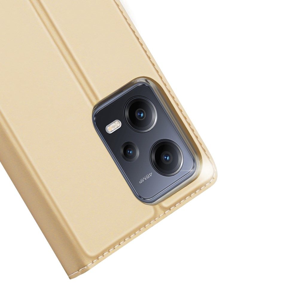 Dux Ducis Skin Pro Xiaomi Redmi Note 12 5G/Poco X5 Hoesje Wallet Goud afbeelding 7