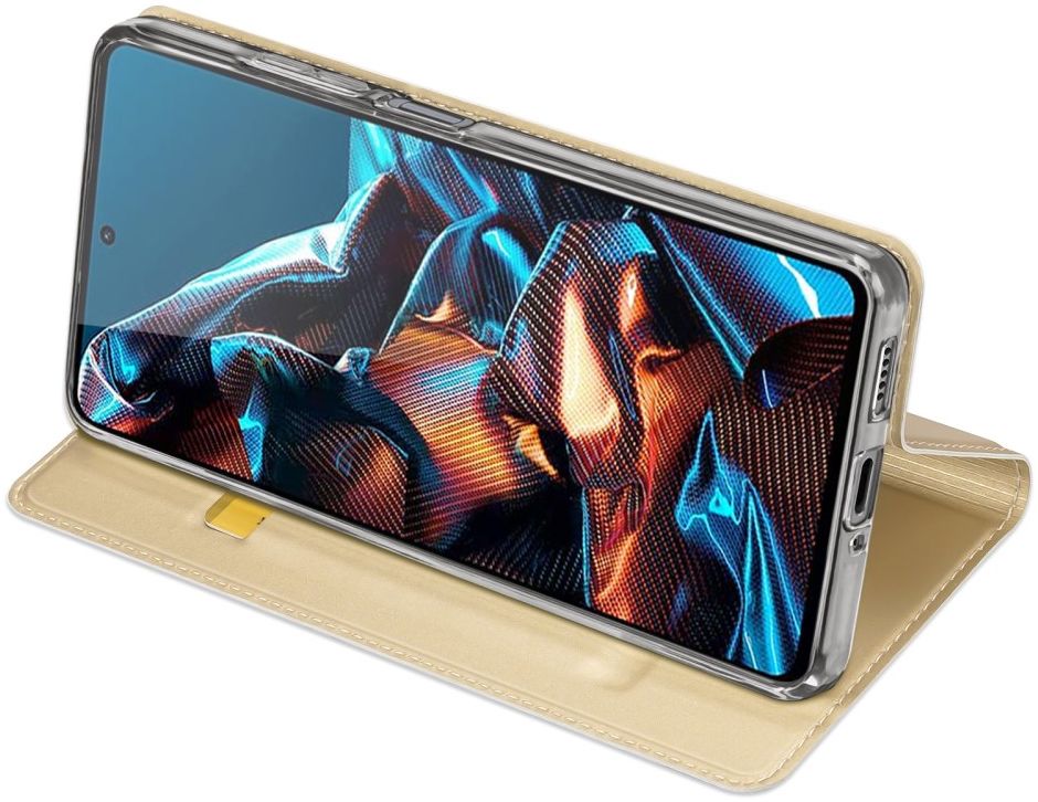 Dux Ducis Skin Pro Xiaomi Redmi Note 12 Pro / Poco X5 Pro Hoesje Goud afbeelding 6