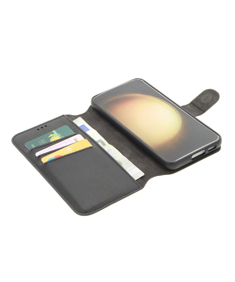 Minim 2-in-1 Samsung Galaxy S23 Hoesje Book Case en Back Cover Zwart afbeelding 8
