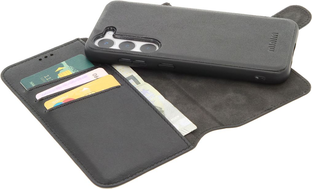 Minim 2-in-1 Samsung Galaxy A54 Hoesje Book Case en Back Cover Zwart afbeelding 1