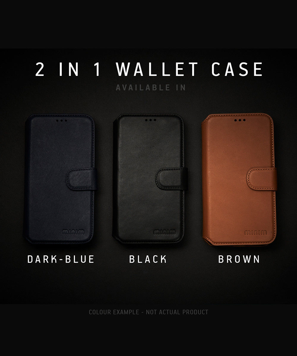 Minim 2-in-1 Samsung Galaxy A54 Hoesje Book Case en Back Cover Zwart afbeelding 6
