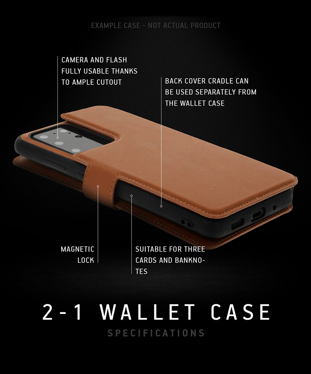 Minim 2-in-1 Samsung Galaxy A54 Hoesje Book Case en Back Cover Zwart afbeelding 5