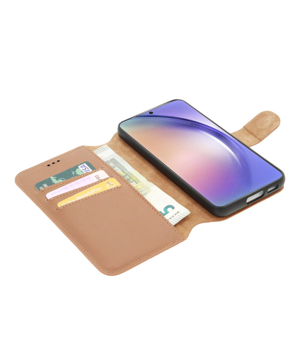 Minim 2-in-1 Samsung Galaxy A54 Hoesje Book Case en Back Cover Bruin afbeelding 8