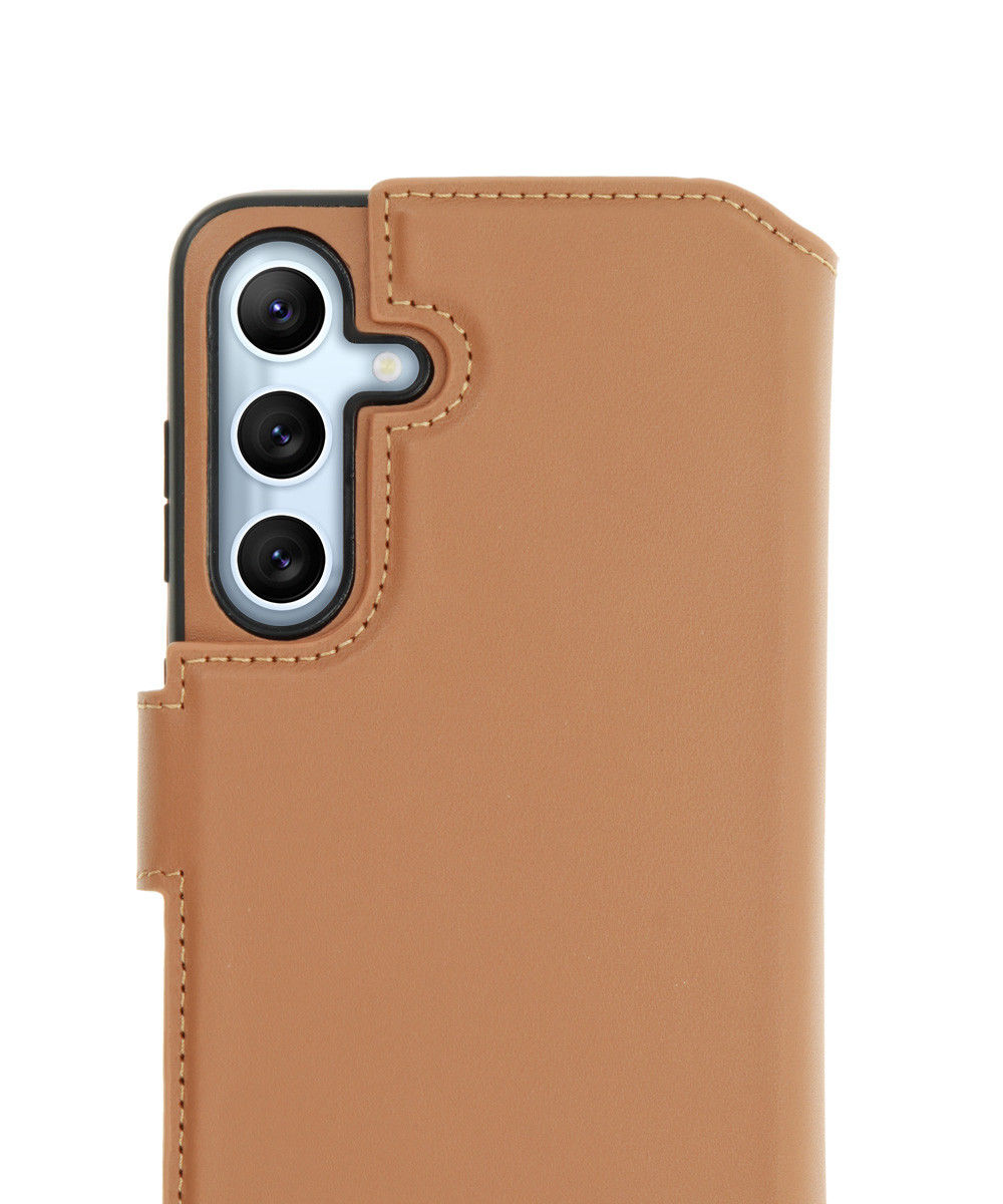 Minim 2-in-1 Samsung Galaxy A54 Hoesje Book Case en Back Cover Bruin afbeelding 2