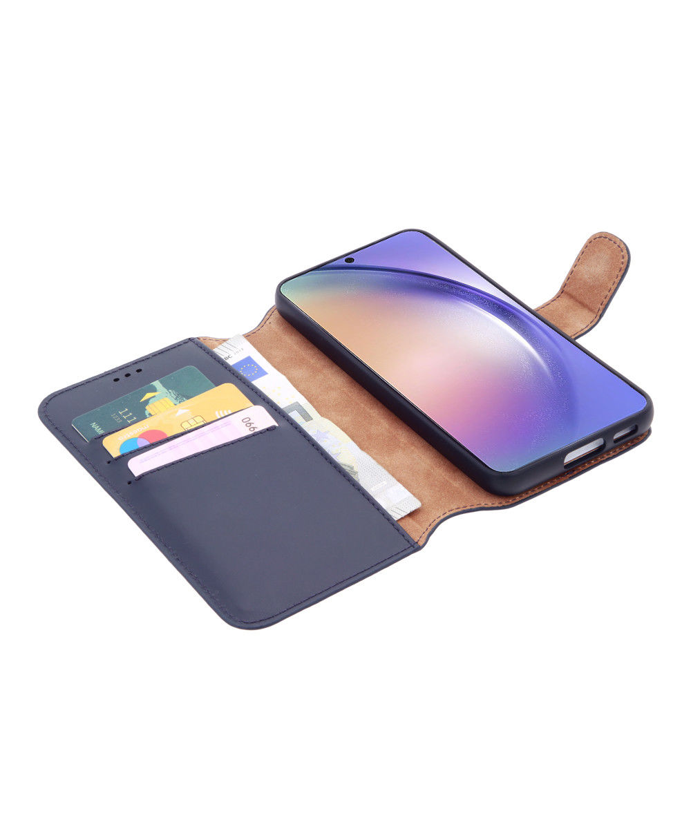 Minim 2-in-1 Samsung Galaxy A54 Hoesje Book Case en Back Cover Blauw afbeelding 8
