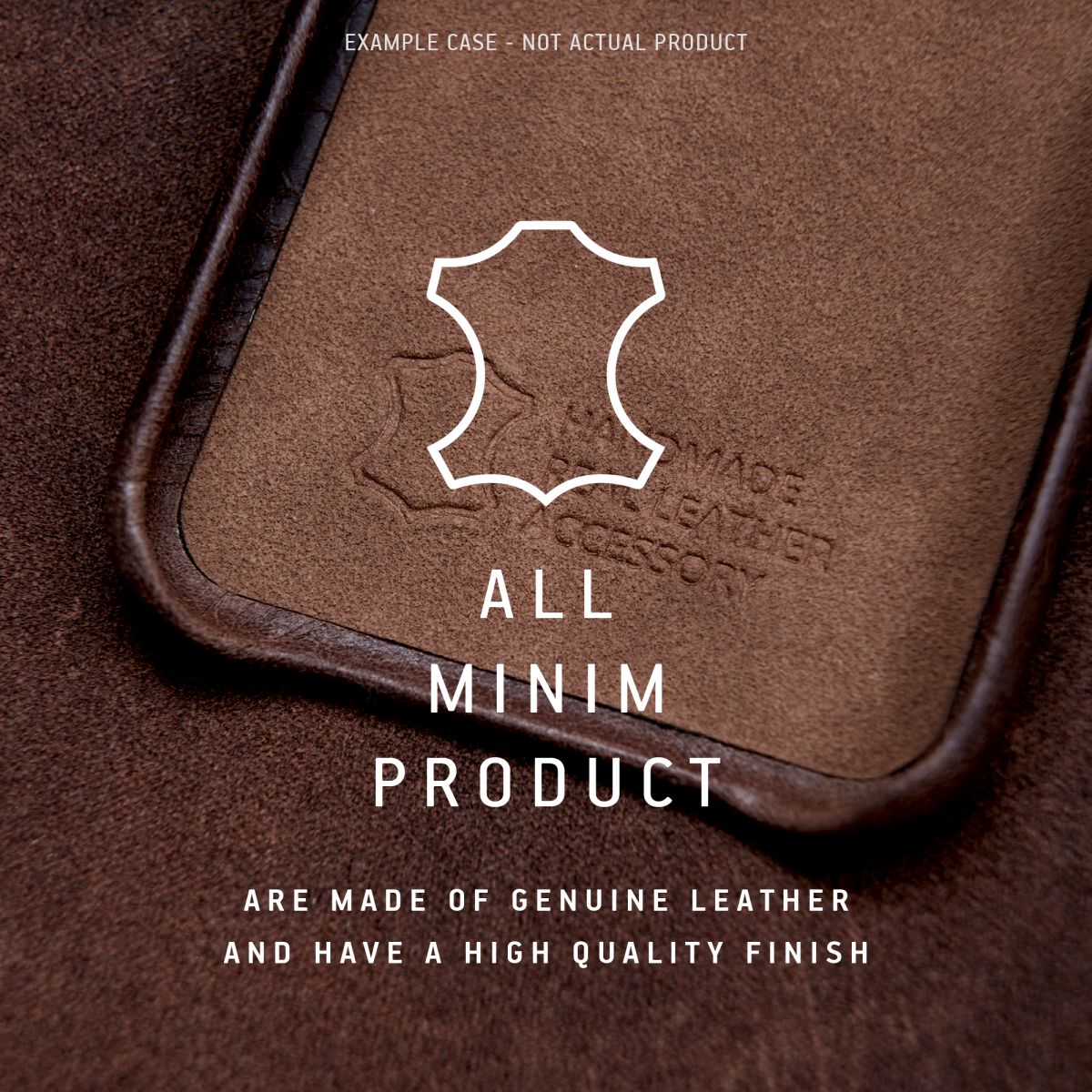 Minim Samsung Galaxy S23 Hoesje Back Cover Echt Leer Zwart afbeelding 8