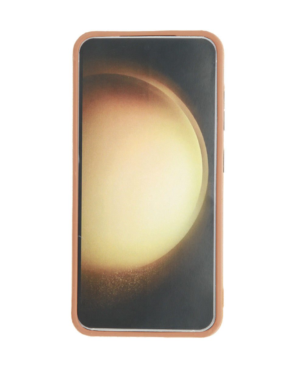 Minim Samsung Galaxy S23 Hoesje Back Cover Echt Leer Cognac afbeelding 5