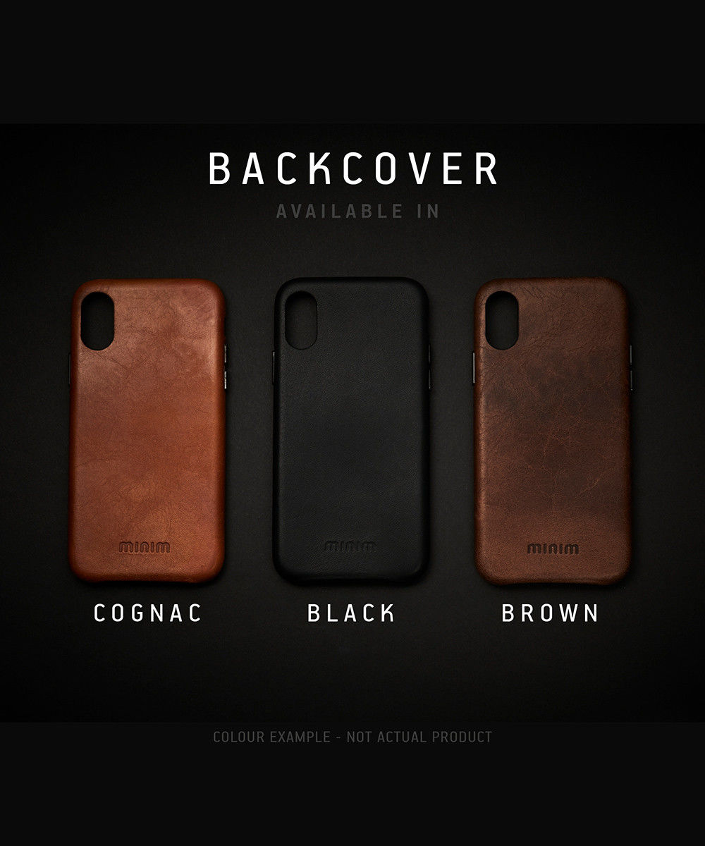 Minim Samsung Galaxy A54 Hoesje Back Cover Echt Leer Bruin afbeelding 4