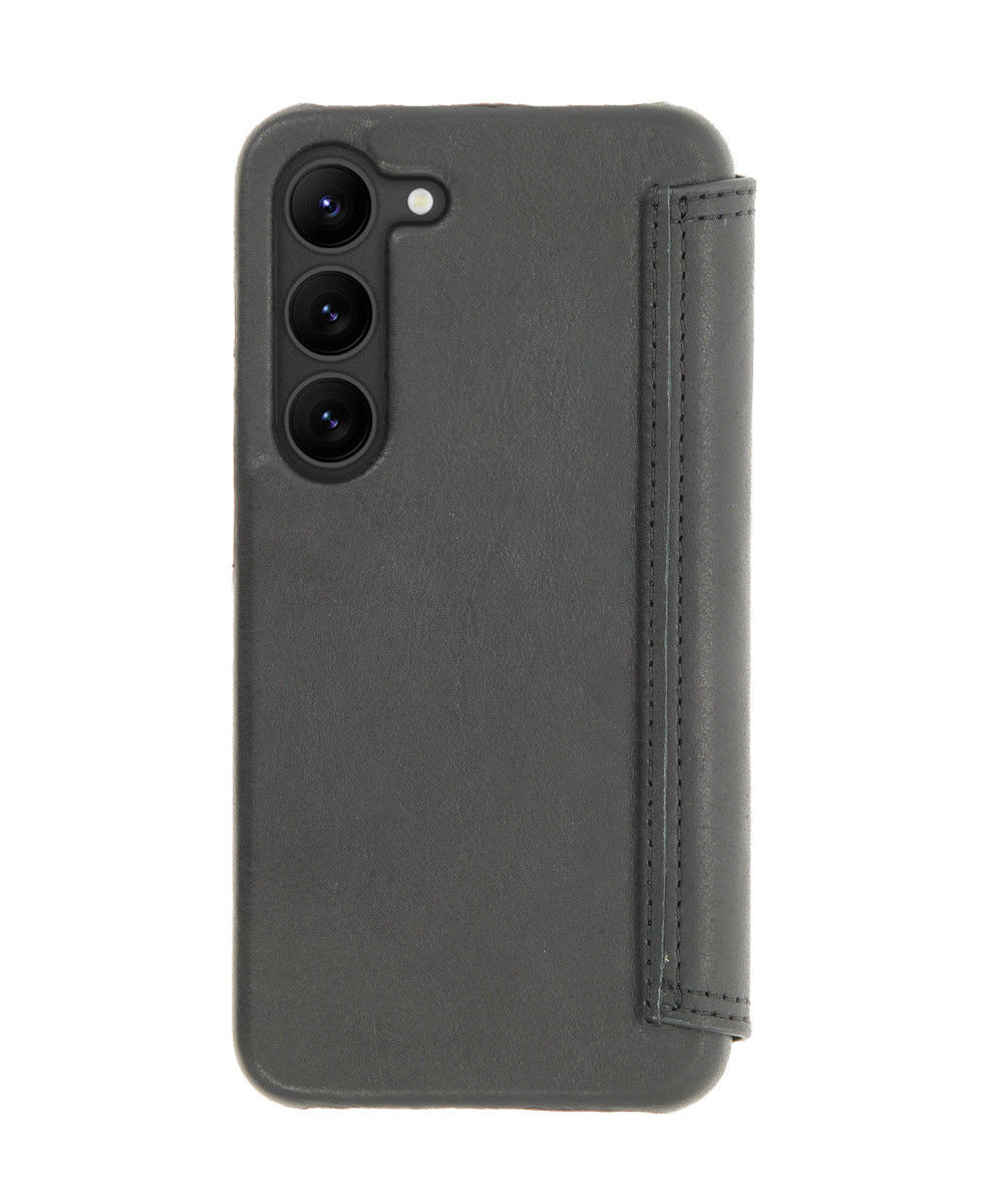 Minim Samsung Galaxy S23 Hoesje Wallet Book Case Echt Leer Zwart afbeelding 7