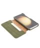 Minim Samsung Galaxy S23 Hoesje Wallet Book Case Echt Leer Groen