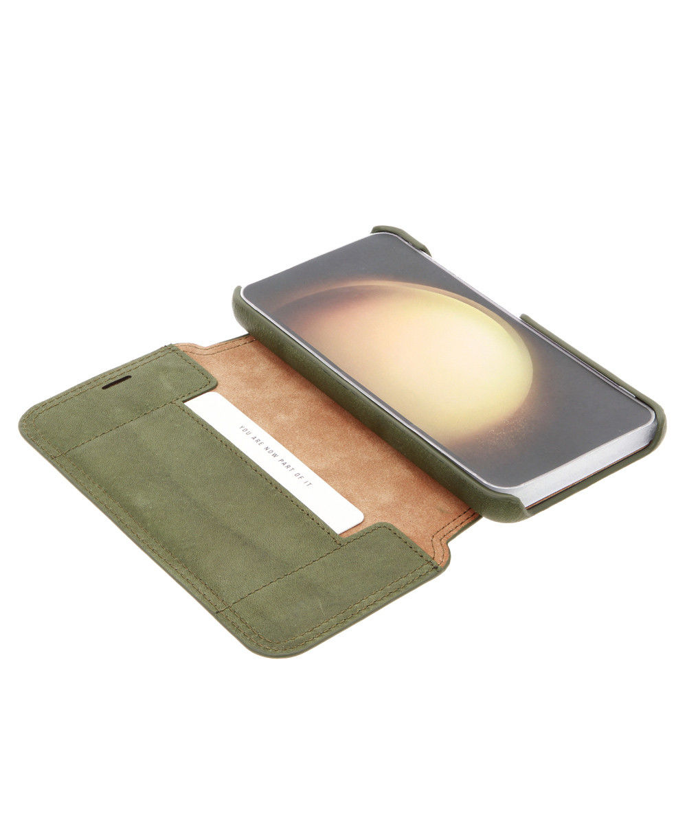 Onenigheid Op het randje Per ongeluk Minim Samsung Galaxy S23 Hoesje Wallet Book Case Echt Leer Groen |  GSMpunt.nl