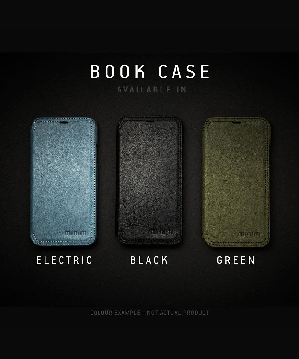 Minim Samsung Galaxy A54 Hoesje Wallet Book Case Echt Leer Zwart afbeelding 5