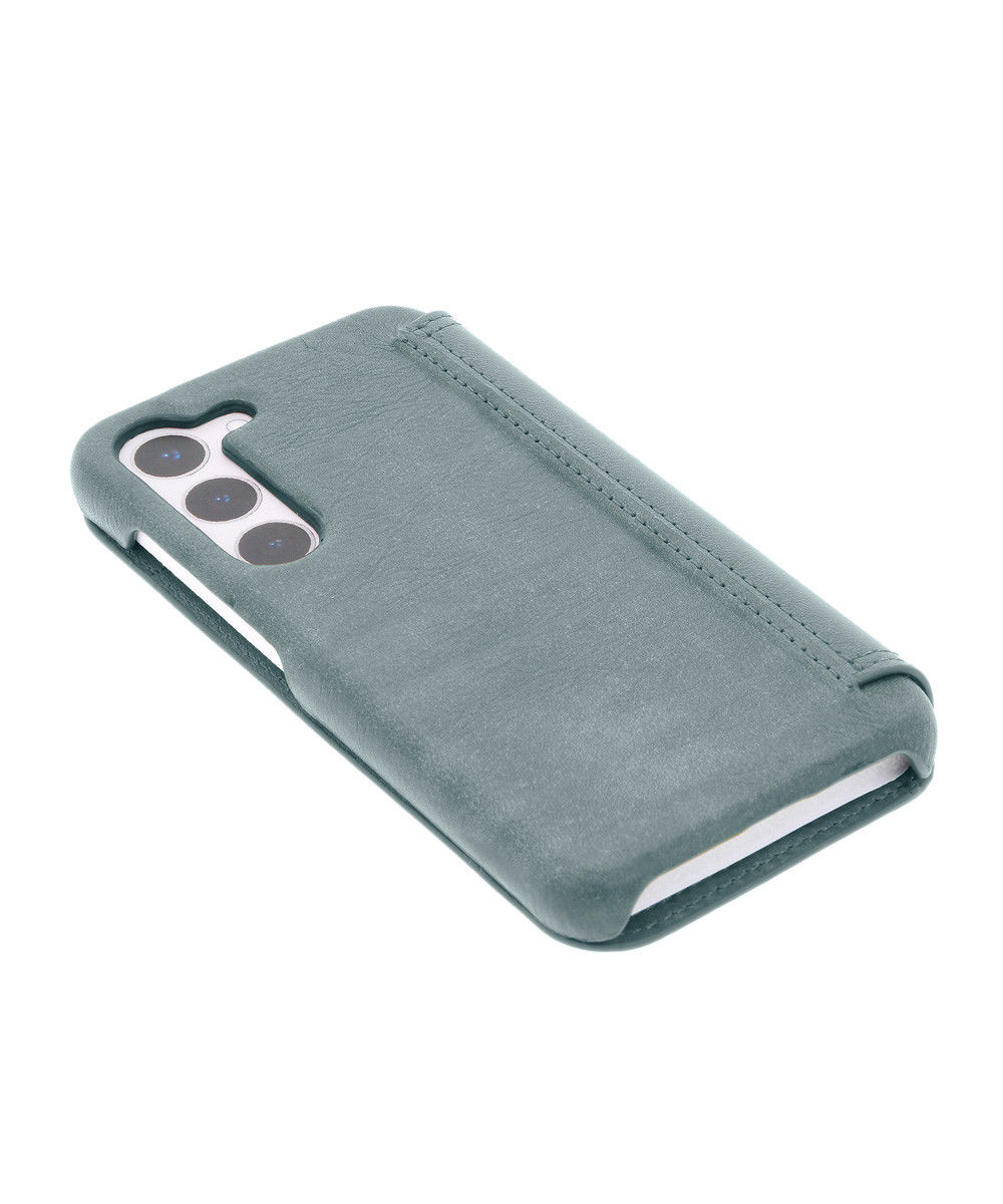 Minim Samsung Galaxy A54 Hoesje Wallet Book Case Echt Leer Blauw afbeelding 8