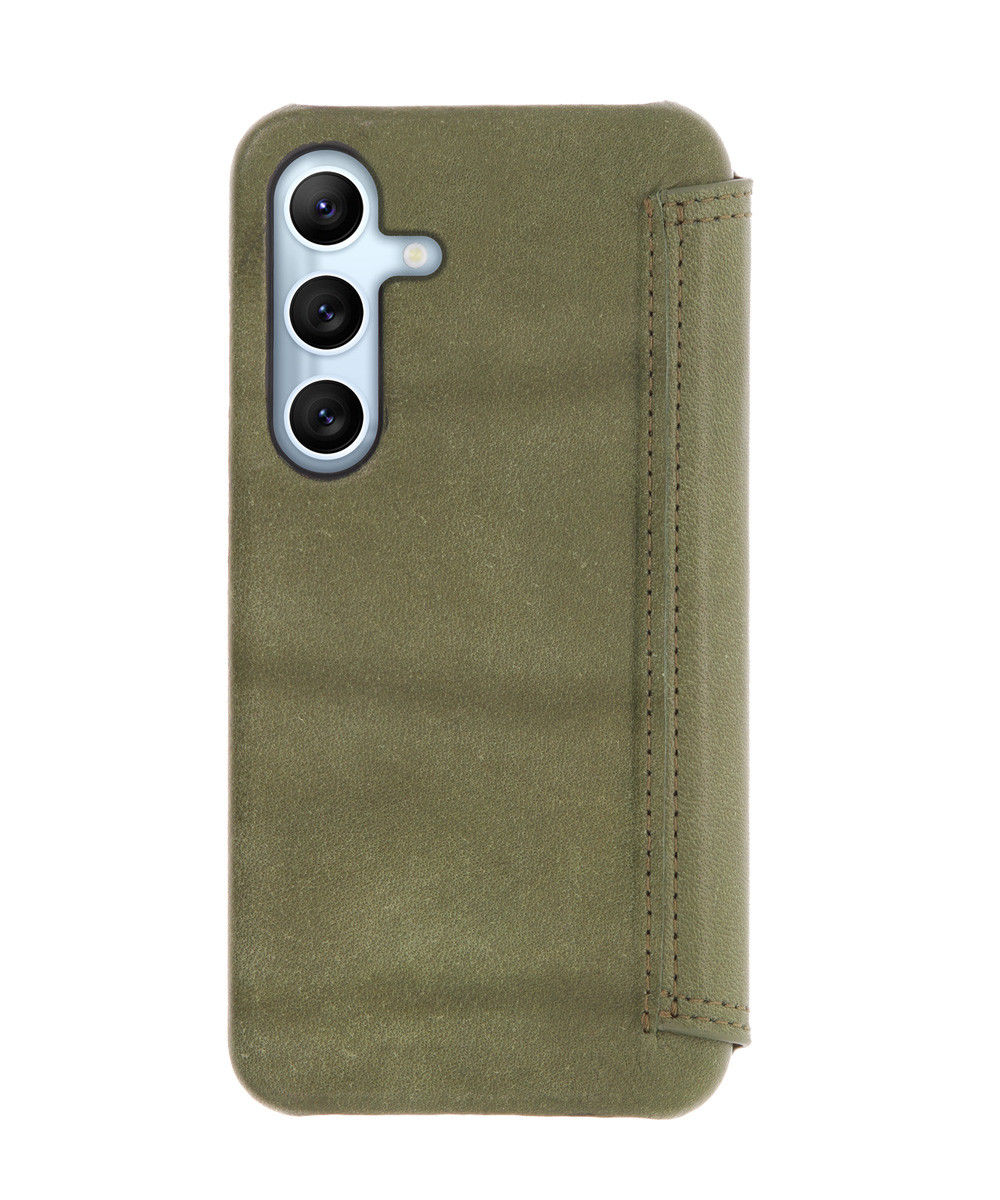 Minim Samsung Galaxy A54 Hoesje Wallet Book Case Echt Leer Groen afbeelding 6