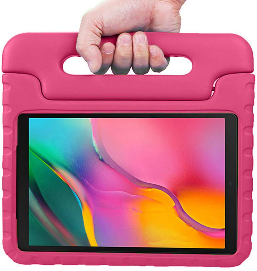 Samsung Galaxy Tab A 10.1 (2019) Kinder Tablethoes met Handvat Roze afbeelding 6