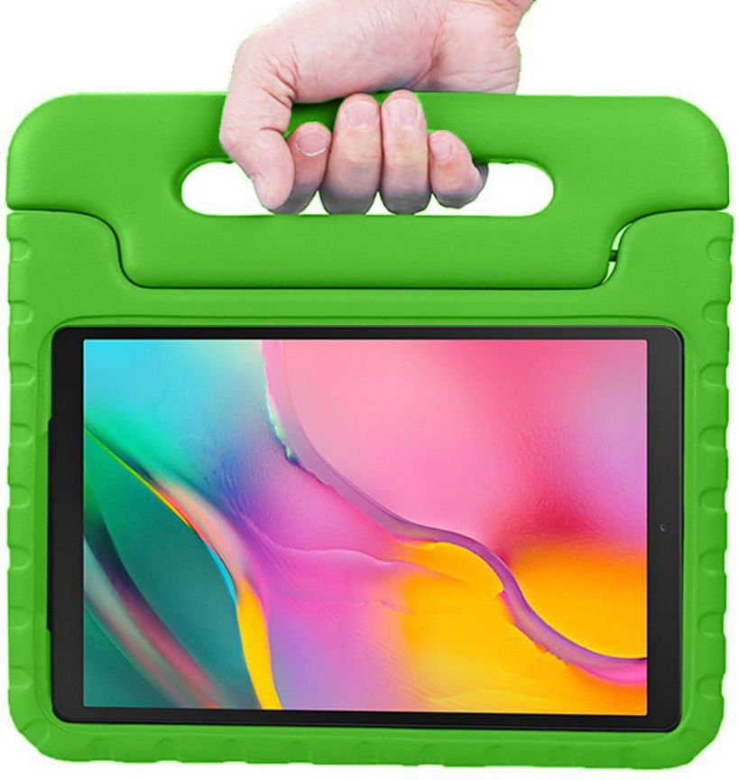 Samsung Galaxy Tab A 10.1 (2019) Kinder Tablethoes met Handvat Groen afbeelding 5
