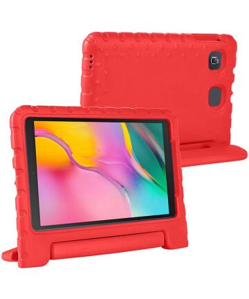 Samsung Galaxy Tab A 10.1 (2016) Kinder Tablethoes met Handvat Rood Hoesjes