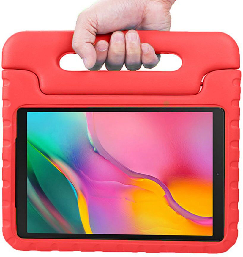 Samsung Galaxy Tab A 10.1 (2016) Kinder Tablethoes met Handvat Rood afbeelding 4