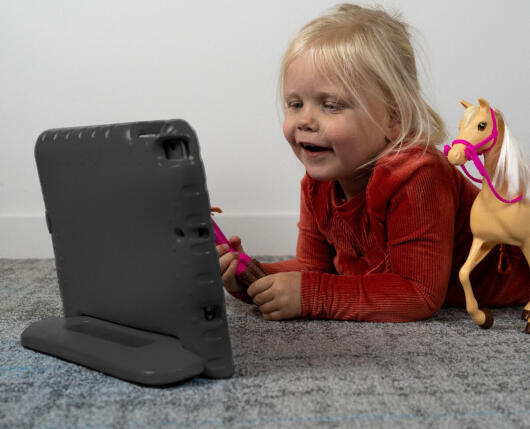 Samsung Galaxy Tab S8 / S7 Kinder Tablethoes met Handvat Zwart afbeelding 4