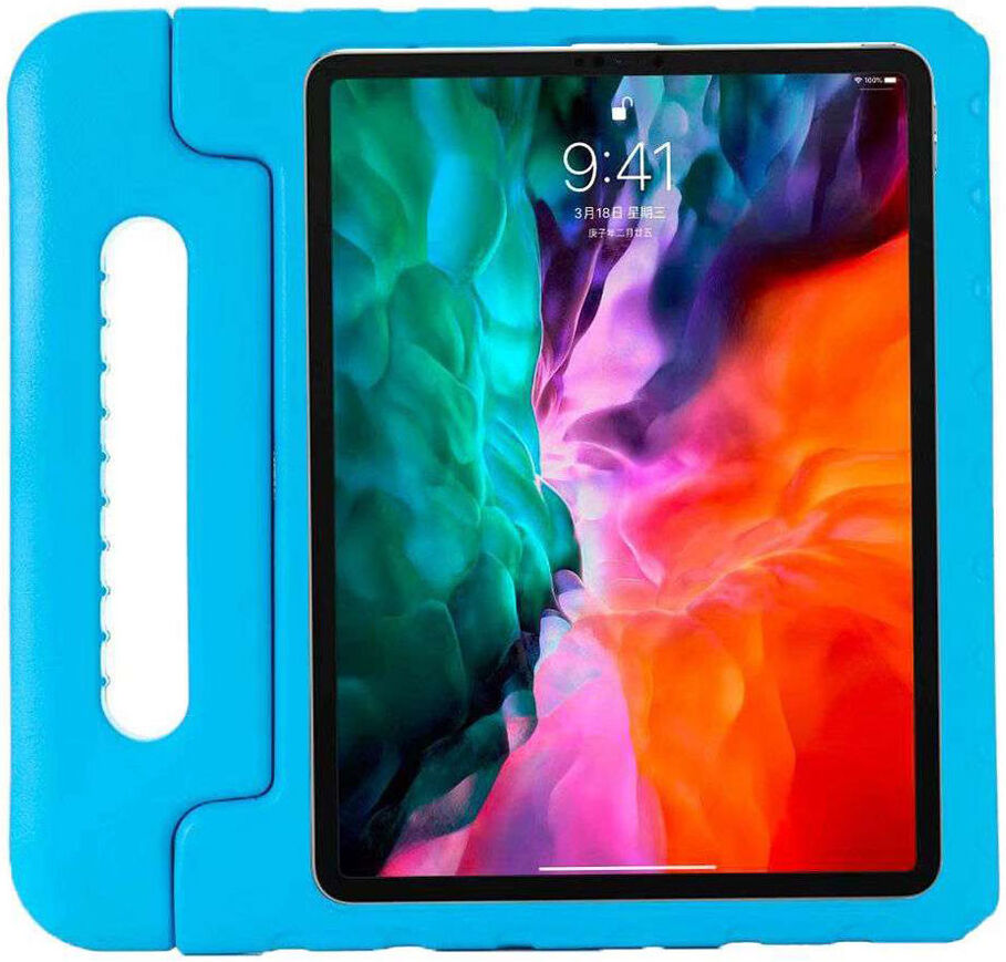 iPad Pro 12.9 2018/2020/2021/2022 Kinder Tablethoes met Handvat Blauw afbeelding 1