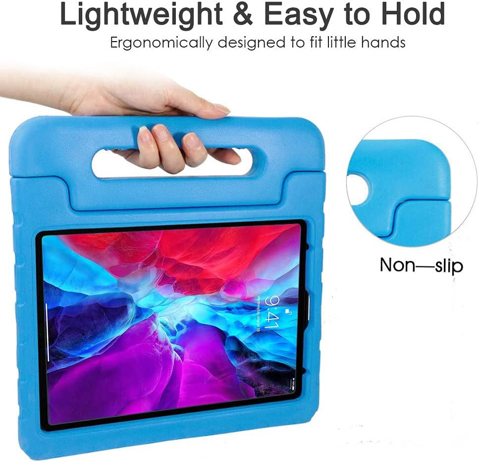 iPad Pro 12.9 2018/2020/2021/2022 Kinder Tablethoes met Handvat Blauw afbeelding 6