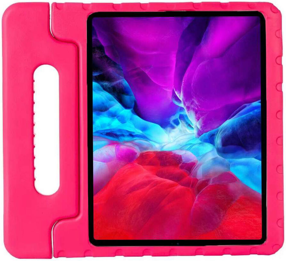 iPad Pro 12.9 2018/2020/2021/2022 Kinder Tablethoes met Handvat Roze afbeelding 1