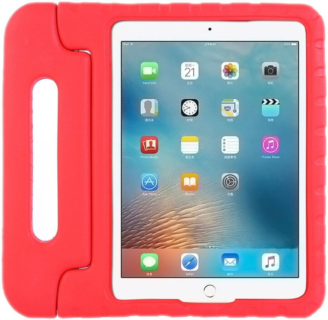 iPad 9.7 2017/2018/Air/Air 2 Kinder Tablethoes met Handvat Rood afbeelding 1