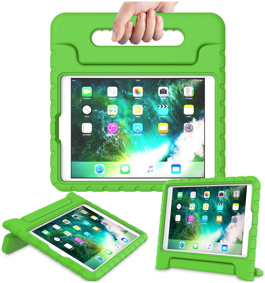 iPad 9.7 2017/2018/Air/Air 2 Kinder Tablethoes met Handvat Groen afbeelding 2