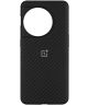 Origineel OnePlus 11 Hoesje Aramid Fiber Carbon Bumper Case Zwart