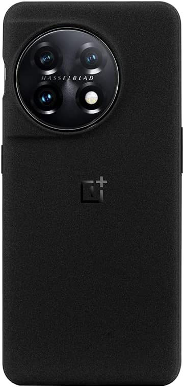 Origineel OnePlus 11 Hoesje Sandstone Bumper Case Zwart afbeelding 1