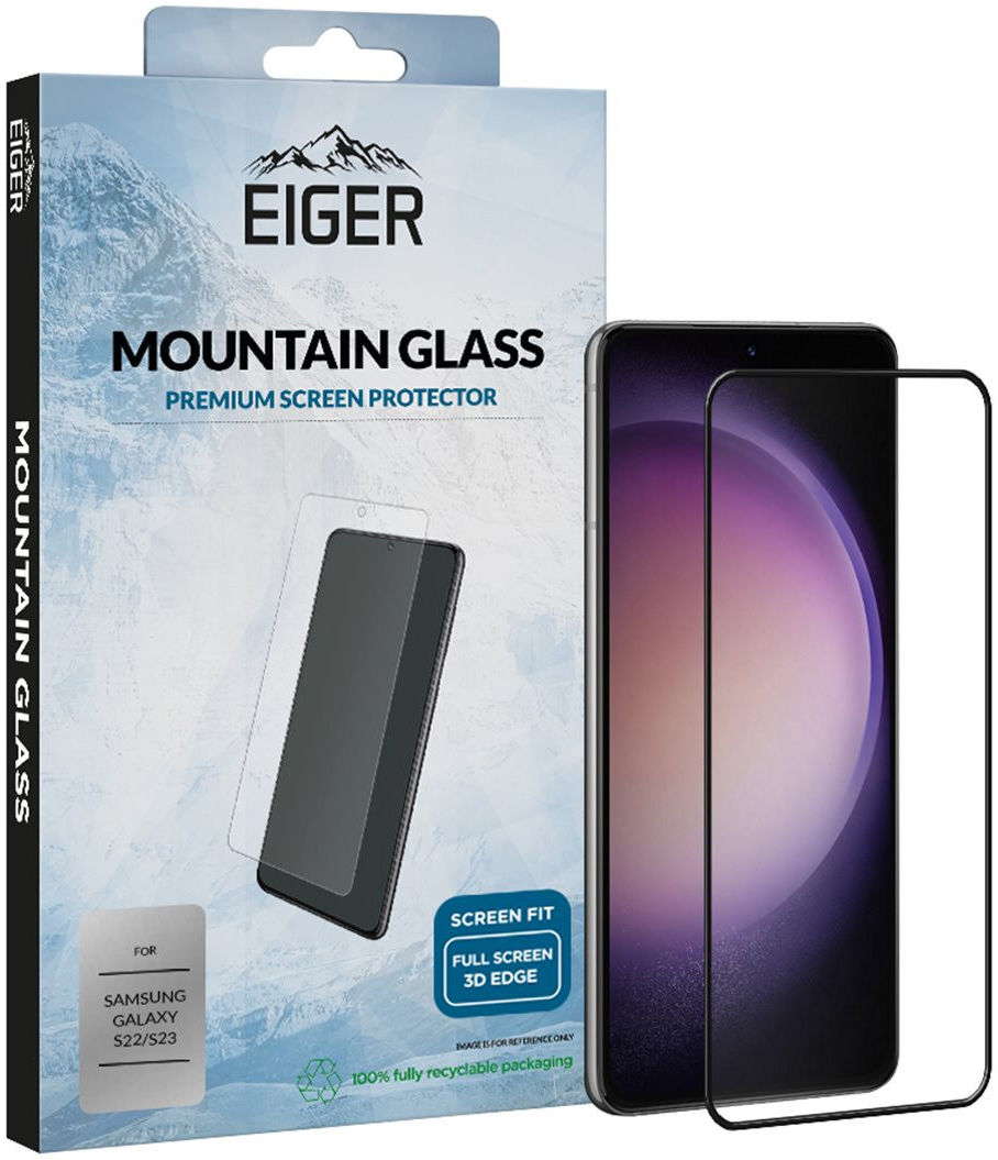 Eiger Samsung Galaxy S23 / S22 Tempered Glass Case Friendly Screen afbeelding 1
